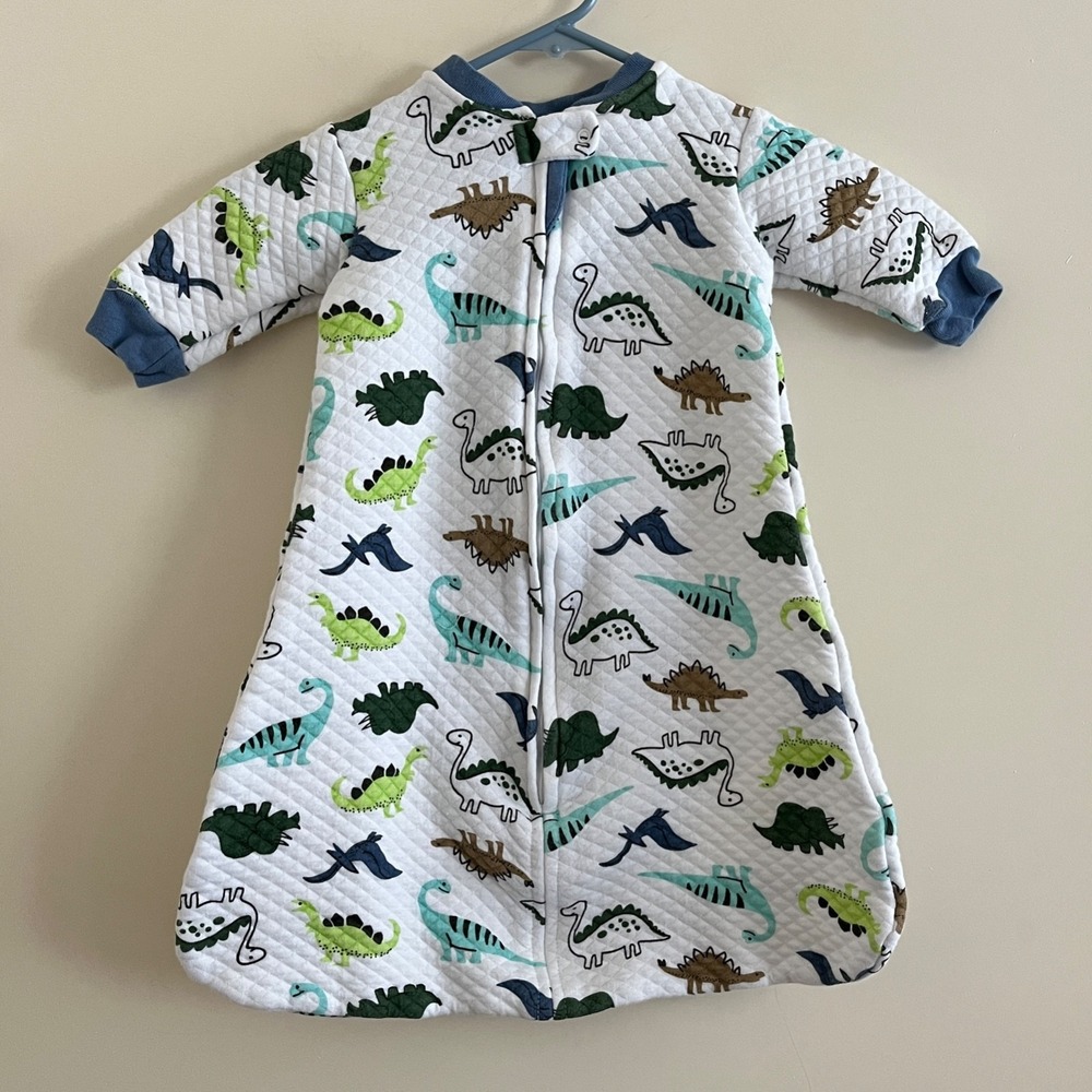 Hudson Baby Boy‎ 0-6M Dinosaur 100% Cotton Quilted Sleep Sack Wearable Blanket